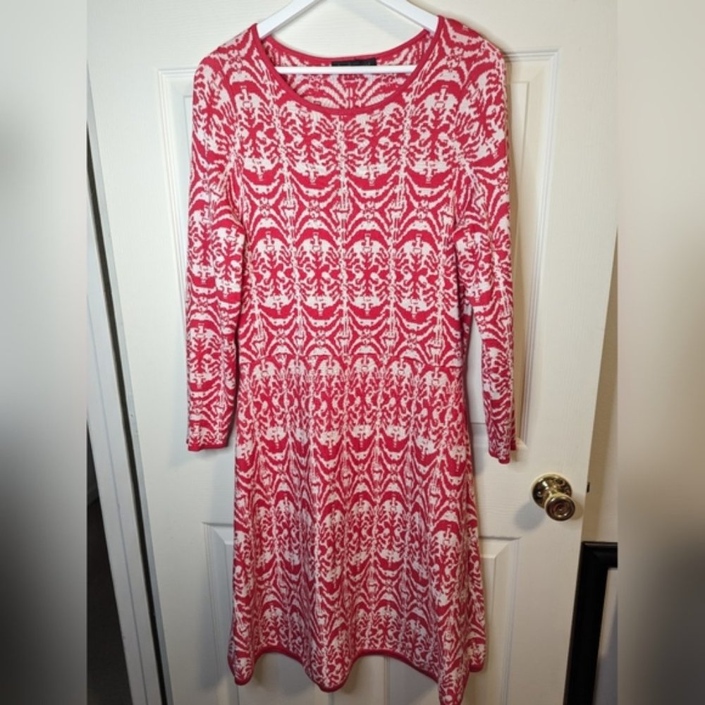 Derek Heart Plus pink & white sweater dress size 1X